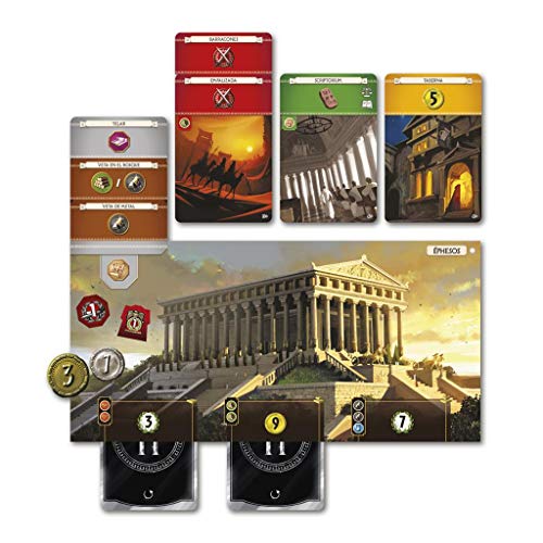 Repos Productions, SEV-SP02y, 7 Wonders - Juego de Mesa, 3 a 7 Jugadores