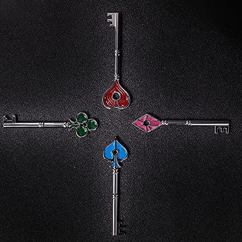 Resident Evil 2 Remake Llavero 4pcs Plata Llaves Colección Conjunto Collar Colgante Biohazard RE:2 Accesorios Cosplay