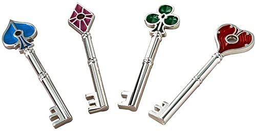 Resident Evil 2 Remake Llavero 4pcs Plata Llaves Colección Conjunto Collar Colgante Biohazard RE:2 Accesorios Cosplay