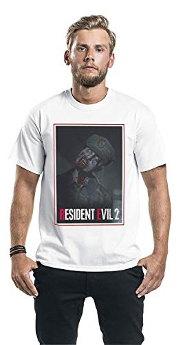 Resident Evil 2 - Remake - Zombie Cop Camiseta Blanco M