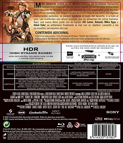 RESIDENT EVIL 3: EXTINCION (4K UHD + BD) [Blu-ray]