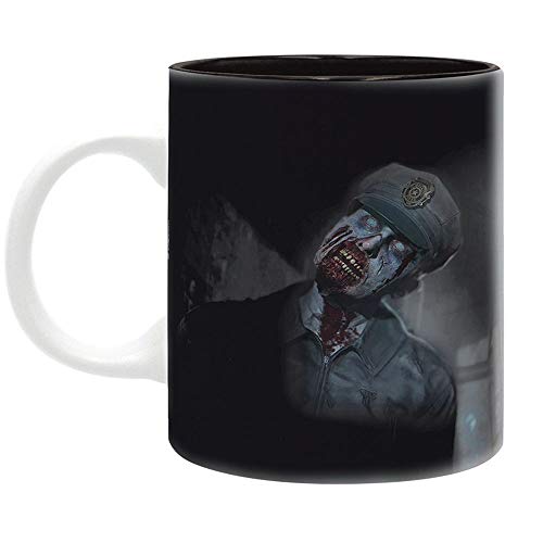 Resident Evil RE 2 Remastered Logo Zombie - Taza de café con caja de regalo