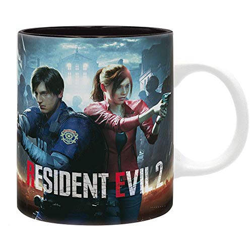 Resident Evil RE 2 Remastered Logo Zombie - Taza de café con caja de regalo
