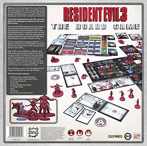 Resident Evil Steamforged Games 3 The Board Game *English Version* Accessories