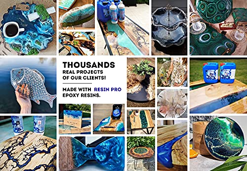 Resina epoxi, Ultra transparente 2-componentes 1,6 Kg Super transparente efecto agua para creación de joyas resina transparent, para artistas, (1,6 kg)