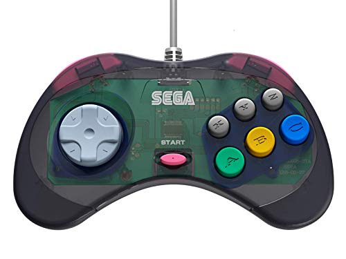 Retro-Bit Sega - Control Pad Saturn USB Pad, Gris [Sega Saturn]