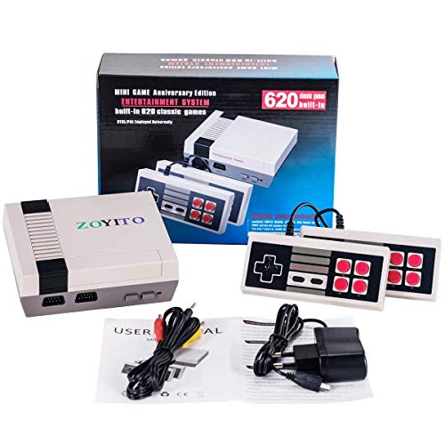 Consola de videojuegos retro clásica, mini consola clásica incorporada con  620 juegos retro clásicos Consola de modo de dos jugadores para  Navidad/Cumpleaños/Acción de Gracias/Regalo de San Valentín