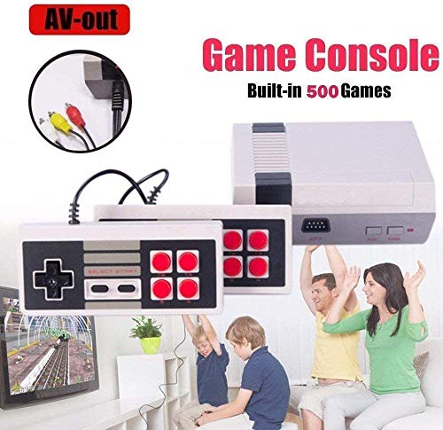 Retro mini Clásico Family Consola 500 Videojuegos Salida AV Salida Con Dos Controladores