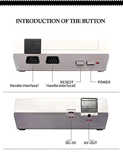 Retro mini Clásico Family Consola 500 Videojuegos Salida AV Salida Con Dos Controladores