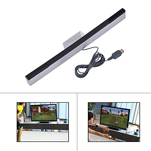 Richer-R Barra de Sensores IR, Reemplazo de Sensor Infrarrojo con Cable para Nintendo Wii,Apoyo 4 Gamepad de Juego al Mismo Tiempo