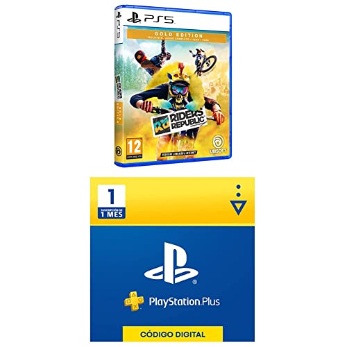 Riders Republic Gold PS5 + Sony, PlayStation Plus - Suscripción 1 Mes | PS5/PS4/PS3 | Código de descarga PSN - Cuenta española