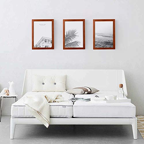 Rieeryslza Marcos de Fotos Marco para Foto Marco de Madera Photo Frame Conjunto de 3 Vintage Marcos de Madera Decoración Hogar 23 x 33 cm (Nuez)