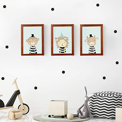 Rieeryslza Marcos de Fotos Marco para Foto Marco de Madera Photo Frame Conjunto de 3 Vintage Marcos de Madera Decoración Hogar 23 x 33 cm (Nuez)