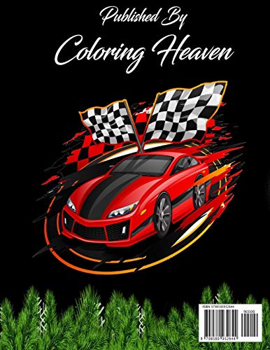 Road Racing Coloring Book For Kids: Beautiful Car Racing, Motorsports Activity Coloring Book For Toddler & Preschooler