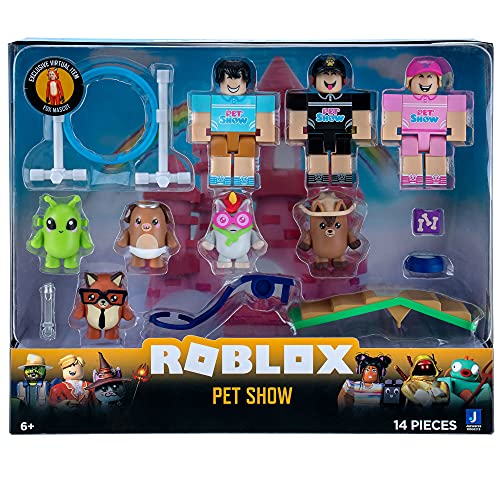 Roblox- Adopt Me: Pet Show Figura de acción, Color Mascotas (Jazwares ROG0215)