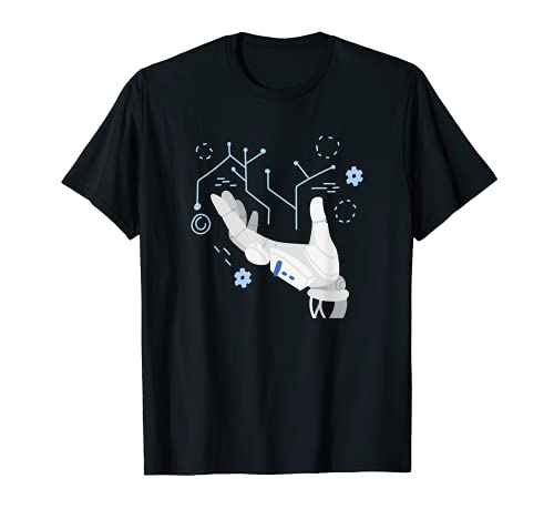 Robot de aprendizaje profundo mano AI Programación Ingeniero Gaming Camiseta