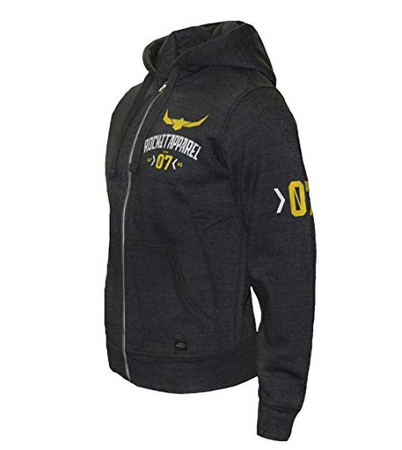 ROCK-IT Apparel® Chaqueta con Capucha Sudadera para Hombre Racer 07" con Cremallera y Capucha, Tallas S-5XL, Sudadera Gris 3XL