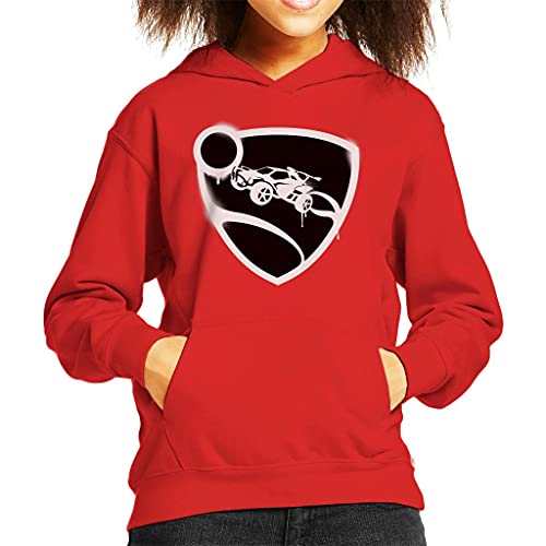 Rocket League Spray Painted Logo Kid's Hooded Sweatshirt, 12-13 Years