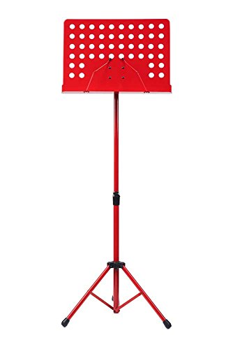 RockStand RS10100R Orchestra Music Stand, red (rojo)