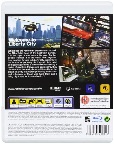 Rockstar Games Grand Theft Auto IV, PS3 - Juego (PS3, PlayStation 3, Acción / Aventura, M (Maduro))
