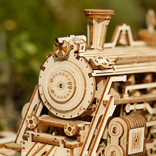 ROKR Tren Madera Maquetas para Construir - Maquetas para Montar - Set de Construcción Puzzle 3D para niños y Adultos (Prime Steam Express)