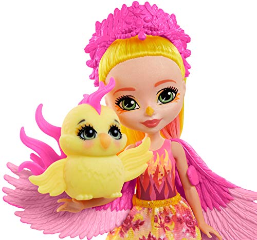 Royal Enchantimals Muñeca Fénix con fénix mascota de juguete (Mattel GYJ04)