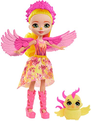 Royal Enchantimals Muñeca Fénix con fénix mascota de juguete (Mattel GYJ04)