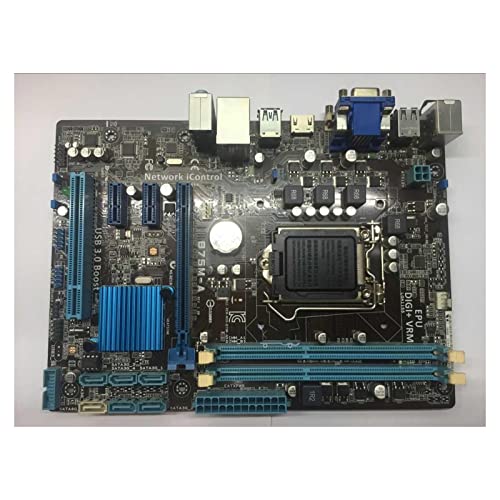 RTYU Placas Base de computadoraFit for ASUS B75M-A LGA1155 DDR3 I3 I5 I7 22 / 32Nm Placa Base de Escritorio CPU USB3.0 B75 Placa Base para Juegos
