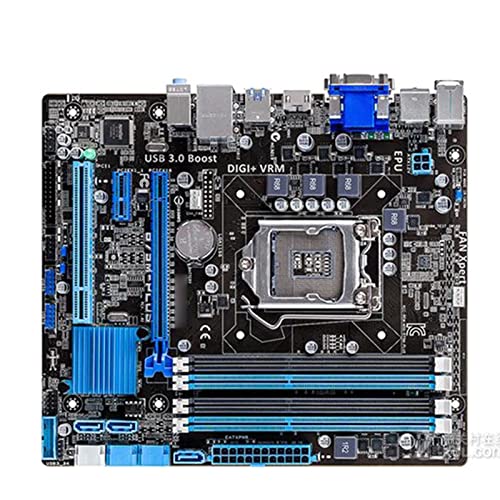 RTYU Placas Base de computadoraFit for ASUS B75M-PLUS, Placa Base de Juegos de computadora B75, zócalo LGA 1155 I3 I5 I7 DDR3 16G Uatx UEFI BIOS, Placa Base de computadora