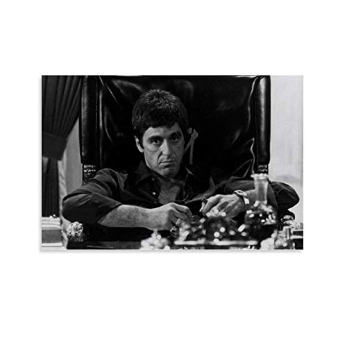 RUIQIU Póster de Al Pacino Scarface The World Is Yours para pared, impresión sobre lienzo, obras de arte modernas, enmarcado/sin marco, 20 x 30 cm