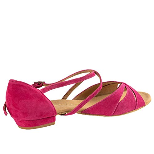 Rummos Mujeres Zapatos de Baile Lola 242 - Material: Nobuk - Color: Fuchsia - Anchura: Normal - Tacón: 20 Bloque - Talla: EUR 40,5