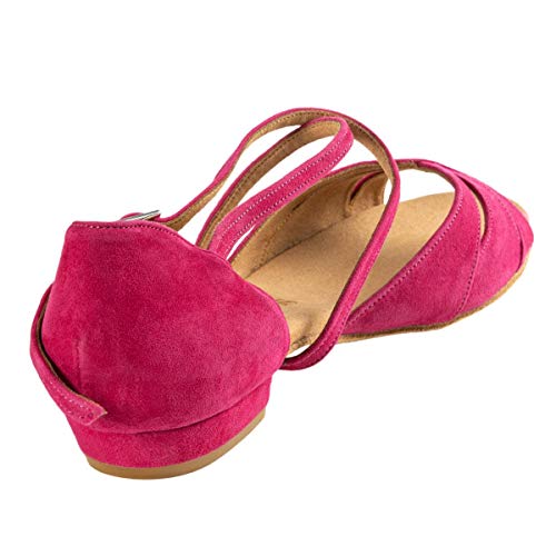 Rummos Mujeres Zapatos de Baile Lola 242 - Material: Nobuk - Color: Fuchsia - Anchura: Normal - Tacón: 20 Bloque - Talla: EUR 40,5