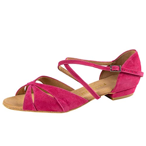 Rummos Mujeres Zapatos de Baile Lola 242 - Material: Nobuk - Color: Fuchsia - Anchura: Normal - Tacón: 20 Bloque - Talla: EUR 40,5