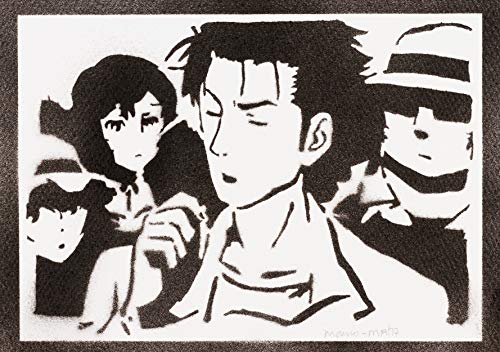 S. G. Póster Rintarou Okabe Grafiti Hecho a Mano Handmade Street Art - Aesthetic Artwork