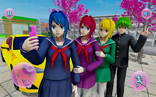 Sakura Anime School Girl: Yadenre School Life Simulation