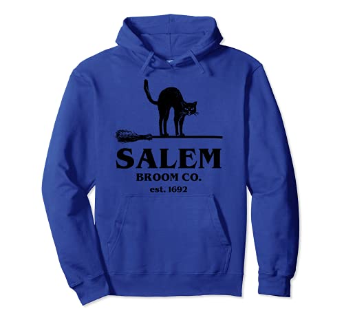 Salem Broom Co Company - Escoba de bruja para Halloween Sudadera con Capucha