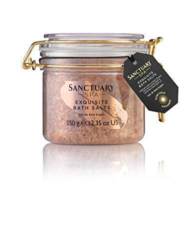 Sales de baño Sanctuary Spa, oro rosa, exquisitas sales de baño minerales en frasco, 350 g