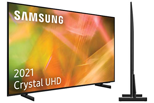 Samsung 4K UHD 2021 50AU8005- Smart TV de 50" con Resolución Crystal UHD, Procesador Crystal UHD, HDR10+, Motion Xcelerator, Contrast Enhancer y Alexa Integrada