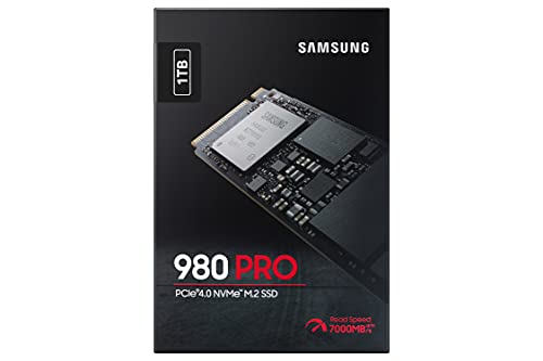 Samsung SSD 980 PRO - Disco duro interno de estado sólido, 1 TB, NVMe, 7000 MB/s, M.2