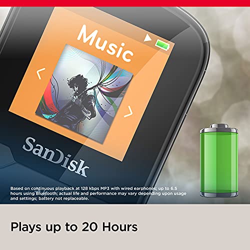 SanDisk Clip Sport Plus Wearable MP3 Player - Negro