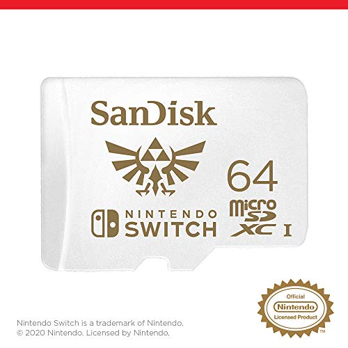 SanDisk microSDXC UHS-I Tarjeta para Nintendo Switch 64GB, Producto con Licencia de Nintendo