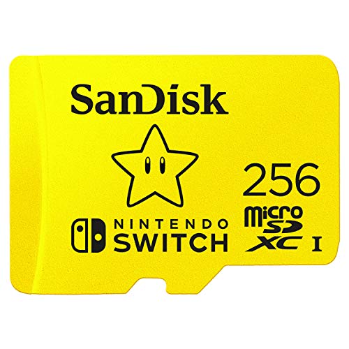 SanDisk microSDXC UHS-ITarjeta para Nintendo Switch 256B, Producto con Licencia de Nintendo