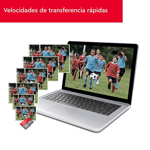 SanDisk Ultra Tarjeta de memoria microSDXC 128 GB con adaptador SD, hasta 120 MB/s, rendimiento de apps A1, Clase 10, U1