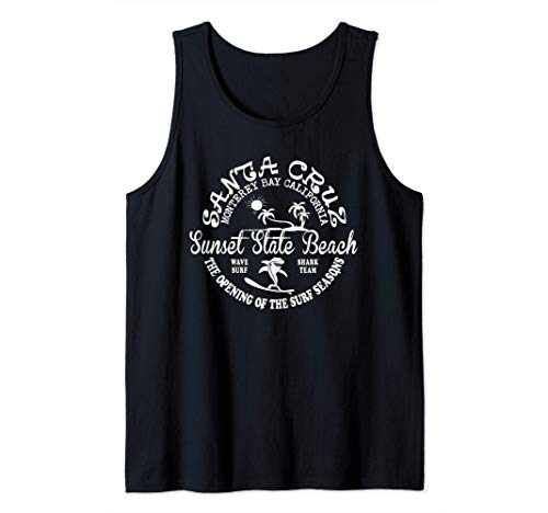 Santa Cruz California Beach Surfing Skate Clothing Camiseta sin Mangas