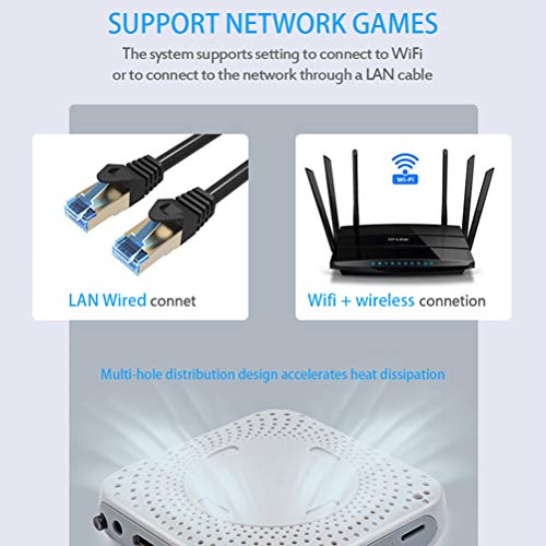 Sarari Mini TV Reproductor de Videojuegos WiFi HDMI Salida Retro Consola X 50 + Emuladores 30000/40000 + Juegos Integrado 2.4G Consola Clásica para PS1/N64/DC