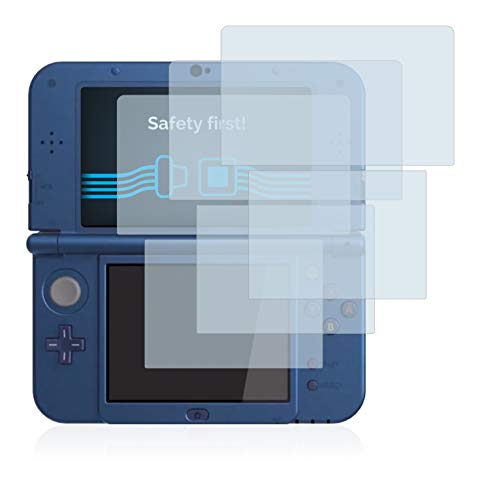 savvies Protector Pantalla Compatible con Nintendo New 3DS XL (6 Unidades) Película Ultra Transparente