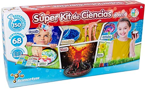 Science4you-Súper Kit de Ciencias 6 en 1, Stem, Multicolor (80002186)