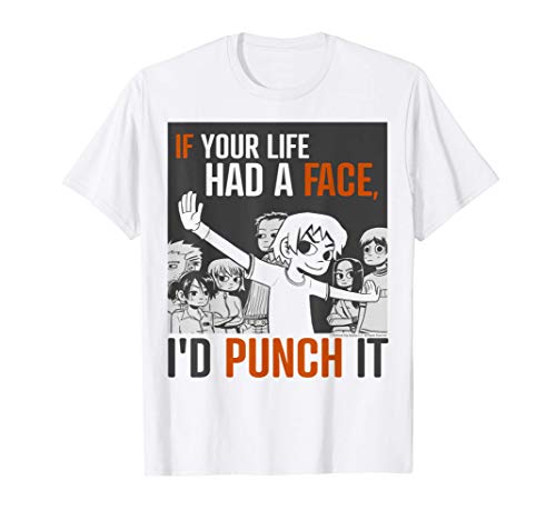 Scott Pilgrim Vs. The World Face Punch Poster Camiseta
