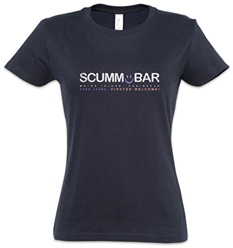 SCUMM Bar Mujer Girlie Women T-Shirt - La Isla The Secret of Monkey del Mono Island Adventure Game Escape from Tamaños S - 5XL