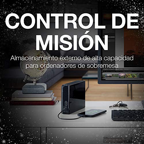Seagate Backup Plus Hub, 12 TB, Disco duro externo HDD, USB 3.0, PC y Mac, 2 puertos USB, 2 meses de suscripción a Adobe CC Photography, 2 años servicios Rescue (STEL12000200)
